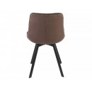 Стул SIGNAL MONTI Velvet Bluvel 38 капучино/черный, поворотный